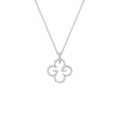 Collier Charles Garnier en argent et oxydes de zirconium
