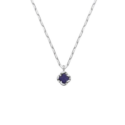 Collier Charles Garnier en argent, lapis lazuli et oxydes de zirconium