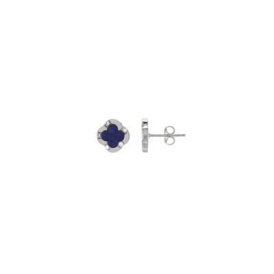Boucles d'oreilles Charles Garnier Légende en argent, lapis lazuli et oxydes de zirconium