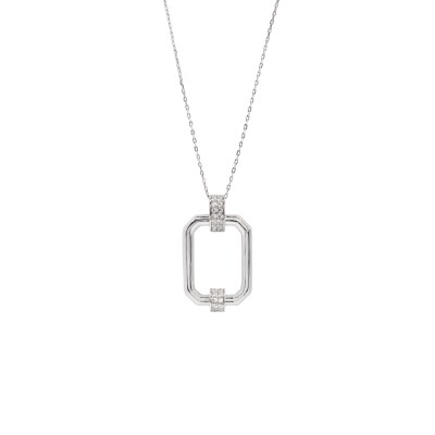 Collier en argent et oxydes de zirconium