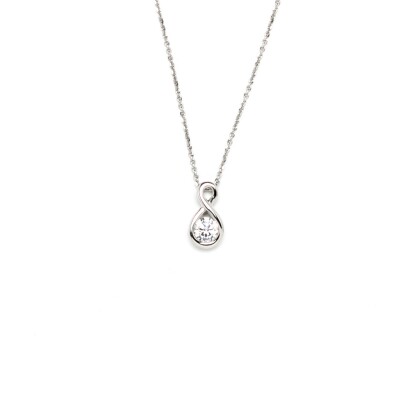 Collier en argent et oxydes de zirconium