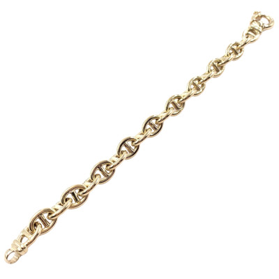 Bracelet maille marine en or jaune