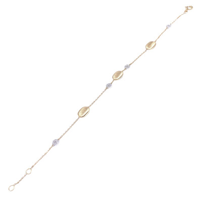 Bracelet en or jaune et diamants