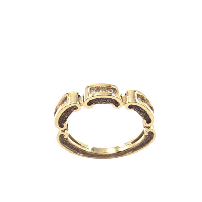 Bague en or jaune et diamants