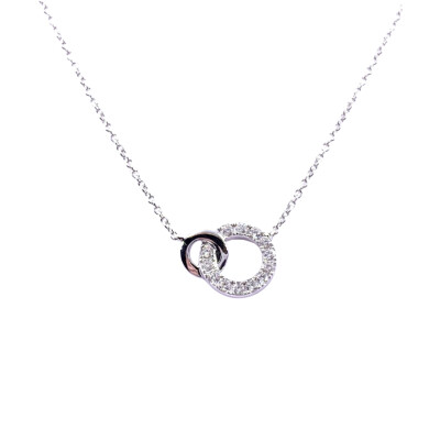 Collier en or blanc et diamant