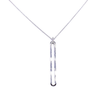 Collier en or blanc et diamants