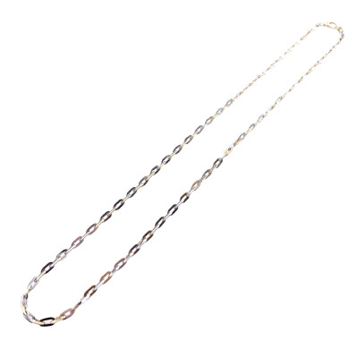 Collier or blanc et or jaune