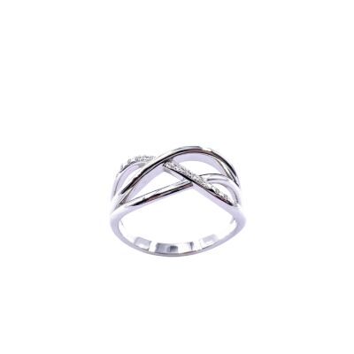 Bague en or blanc et diamants