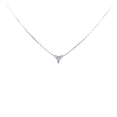 Collier en or blanc et diamants
