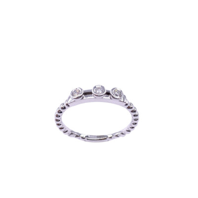 Bague en or jaune, et diamants