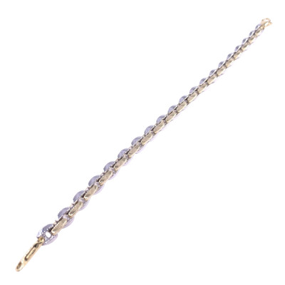 Bracelet en or jaune et or blanc