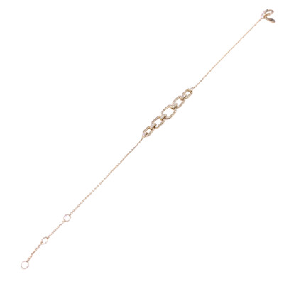 Bracelet en or jaune et diamants