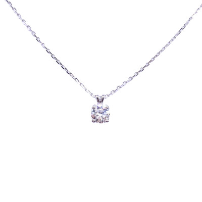 Collier en or blanc et diamant