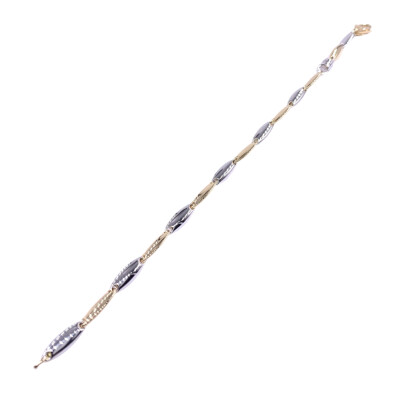 Bracelet en or blanc et or jaune