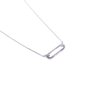 Collier en or blanc et diamants