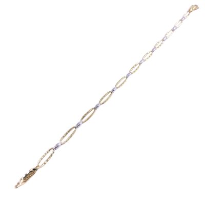 Bracelet en or blanc et or jaune