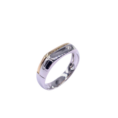 Bague en or jaune et diamant