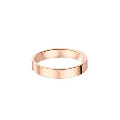 Alliance ruban plat confort 4mm en or rose doigt 54