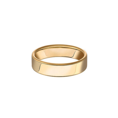 Alliance ruban plat confort 5mm en or jaune doigt 64