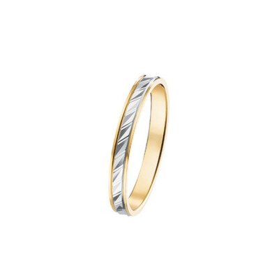 Alliance deux ors fantaisie poli 2.5 mm doigt 54