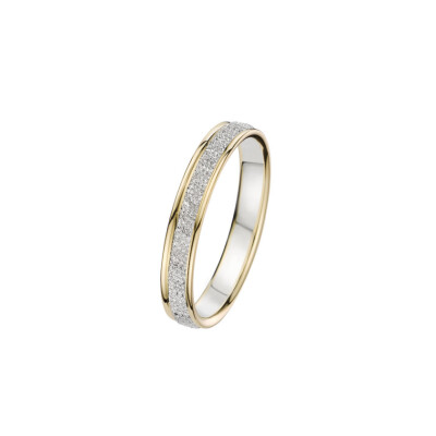 Alliance deux ors finition pyrite et poli 3 mm doigt 54