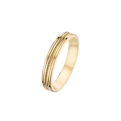 Alliance fantaisie finition poli 3.5 mm en or jaune doigt 54