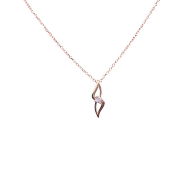 Collier en or jaune et diamant