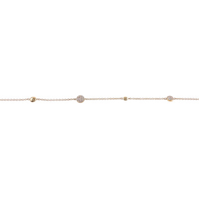 Bracelet en or jaune et diamants