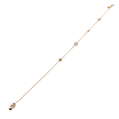 Bracelet en or jaune et diamants