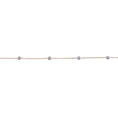 Bracelet en or jaune et diamants