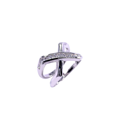 Bague en or blanc et diamants