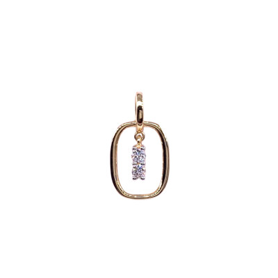 Pendentif en or jaune et diamants
