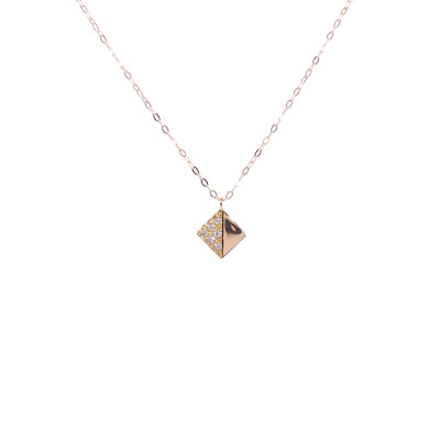 Collier en or jaune et diamants