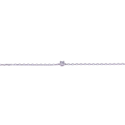 Bracelet en or blanc et diamant