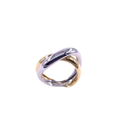 Bague en or jaune et or blanc