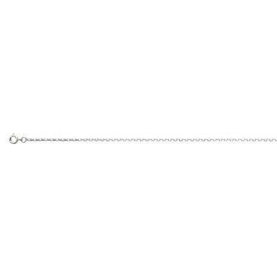 Chaîne forçat diamantée en argent, 45cm
