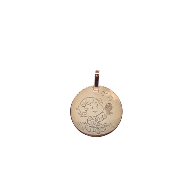 Médaille en or jaune, 16mm