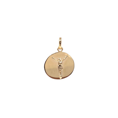 Médaille Christ en or jaune, 16mm