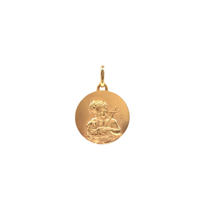 Médaille Saint-Jean en or jaune, 16mm