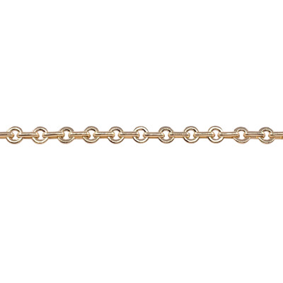 Chaîne maille lentille en or jaune, 45cm
