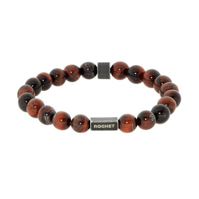 Bracelet en acier et œil de taureau 8mm