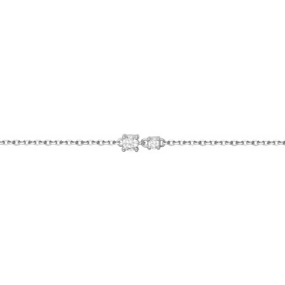Bracelet en argent et oxydes de zirconium