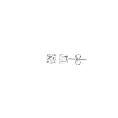 Boucles d'oreilles en argent et oxydes de zirconium