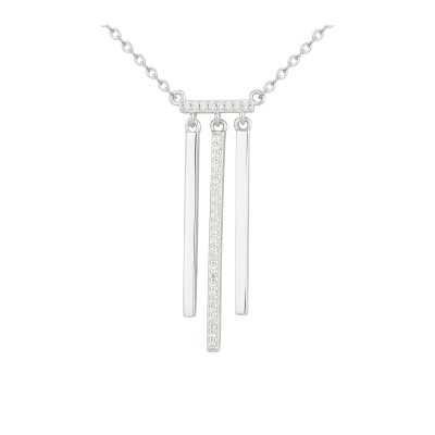 Collier en argent et oxydes de zirconium