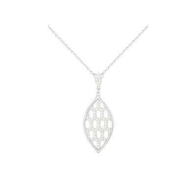 Collier en argent et oxydes de zirconium
