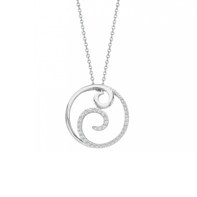 Collier en argent et oxydes de zirconium