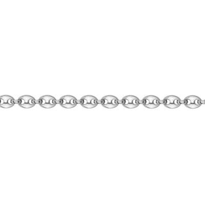 Bracelet en acier maille grain de café