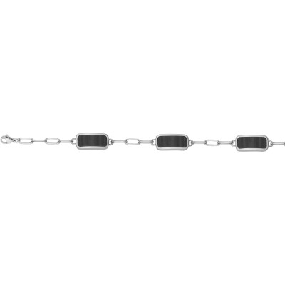 Bracelet en acier et carbone forgé