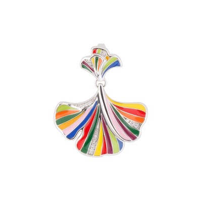 Pendentif Una Storia en argent laqué