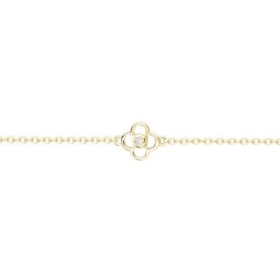 Bracelet La Garçonne en plaqué or et diamant